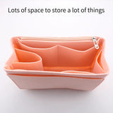 Felt Bag Organizer Insert for Makeup Backpack Storage