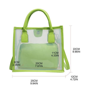 Small PVC Transparent Handbag Summer Clear Shoulder Bag