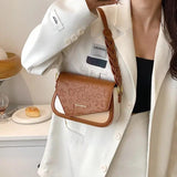 Cartoon Embossed Flap Shoulder Bag Retro Crossbody Bag