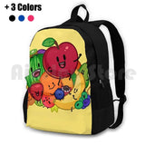 Outdoor Hiking Backpack Riding Climbing Sports Bag Funny Fruit Illustration