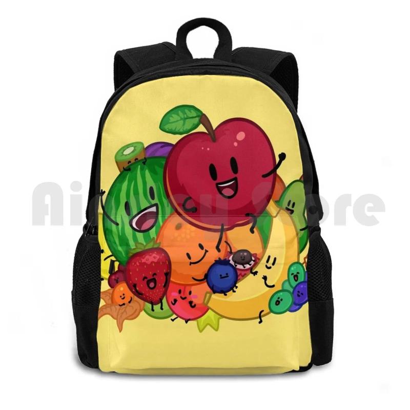 Outdoor Hiking Backpack Riding Climbing Sports Bag Funny Fruit Illustration