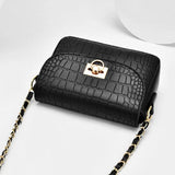 Crocodile Pattern Shoulder Messenger Bag for Women