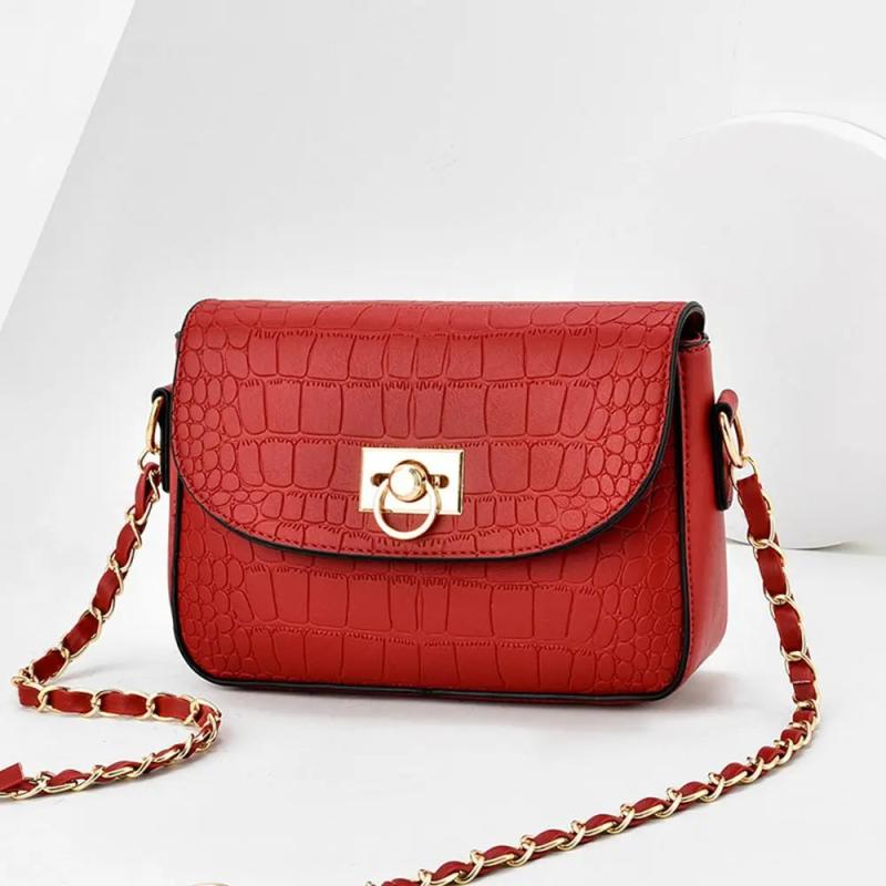 Crocodile Pattern Shoulder Messenger Bag for Women