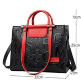 Women Leather Commute Handbag Large Capacity Travel Shoulder Bag Tote Bags
