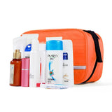 Waterproof Outdoor Toiletry Bag Orange Wash Pouch Travel Organizer