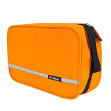 Waterproof Outdoor Toiletry Bag Orange Wash Pouch Travel Organizer