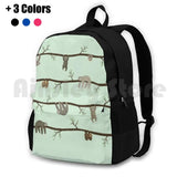 Sloths Outdoor Hiking Backpack Waterproof Camping Travel Sloth Sloths Animal...
