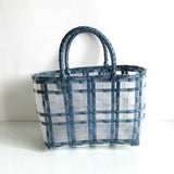 Transparent Women's Handbag Plastic Woven Beach Tote Bag