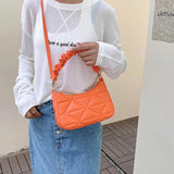Plaid Crossbody Bag for Women Small Top Handle Bag