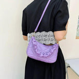 Plaid Crossbody Bag for Women Small Top Handle Bag