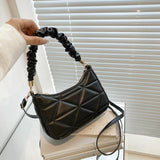 Plaid Crossbody Bag for Women Small Top Handle Bag