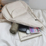 Unisex Crossbody Single Strap Leisure School Bag Large Capacity Travel Retro