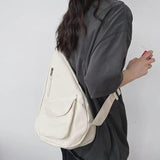 Unisex Crossbody Single Strap Leisure School Bag Large Capacity Travel Retro