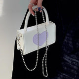 Love Heart Pattern Women's Crossbody Bag PU Leather Female Small Square Shoulder