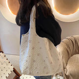 Large Capacity Women Tote Bag High Print Canvas Single Shoulder Bag