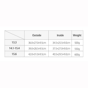 Large Capacity Waterproof Notebook Bag Sleeve 13.3 14.1 15.6 Inch Laptop Case