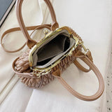 Shell Handbag Shoulder Bag For Women Clip Crossbody Bag Quilted Lady Bag