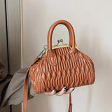 Shell Handbag Shoulder Bag For Women Clip Crossbody Bag Quilted Lady Bag