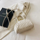 Shell Handbag Shoulder Bag For Women Clip Crossbody Bag Quilted Lady Bag