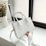 Crocodile Pattern PU Leather Crossbody Bags for Women Chain Shoulder Handbags