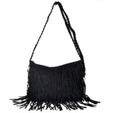 Boho Hippie Fringed Tassel Suede Shoulder Messenger Bag