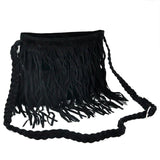Boho Hippie Fringed Tassel Suede Shoulder Messenger Bag
