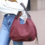 Women's Canvas Tote Bag Girl Leisure Handbag