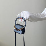 Women Shoulder Bags Ring Belt Female Clutch Purse Handbags PU Leather