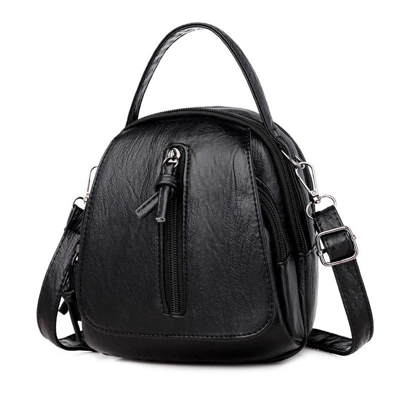 Vintage Soft Women Shoulder Bags Mini Top Handle Bags Crossbody Bags