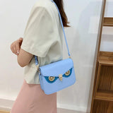 Sequined Owl Flap Shoulder Bag Chains Messenger Armpit Bags