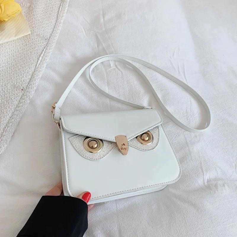 Sequined Owl Flap Shoulder Bag Chains Messenger Armpit Bags
