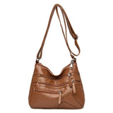 Women's Soft Leather Crossbody Bag Shoulder Handbag