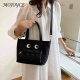 Funny Shoulder Handbag Fun Eyes Prints Nylon Bucket Lunch Bag