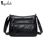 Soft Sheepskin Leather Shoulder Bag Tassel Female Handbag