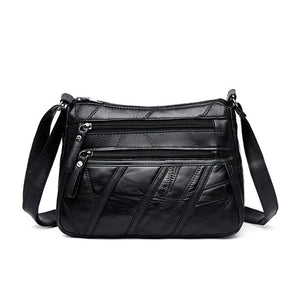 Soft Sheepskin Leather Shoulder Bag Tassel Female Handbag