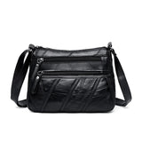 Soft Sheepskin Leather Shoulder Bag Tassel Female Handbag