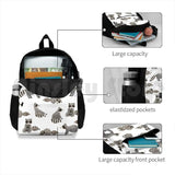 Silly Raccoon Pattern Outdoor Hiking Backpack Climbing Sports Bag