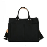 Solid Canvas Casual Handbags Crossbody Bags for Women Shopper Shoulder Bag