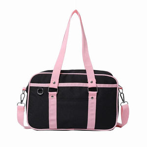 Japanese Style Women Canvas Satchel Handbag School Book Bags