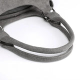 Canvas Women Shoulder Bag Multi-layer Pockets Casual Tote Shopping Hobos