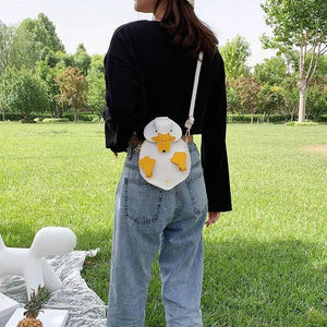 Vintage Duck Shape PU Leather Crossbody Bag