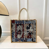 High Natural Recycled Tote Bags Jute Shopping Gift Bag Women Purse and Handbags