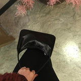Retro Armpit Bag PU Leather One-shoulder Hand Carry Mini Niche Square Bag
