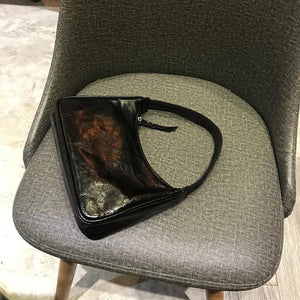 Retro Armpit Bag PU Leather One-shoulder Hand Carry Mini Niche Square Bag
