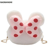 Winter Girl Bag Doll Cartoon Shoulder Bag Bow Bear Plush