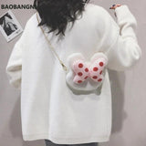 Winter Girl Bag Doll Cartoon Shoulder Bag Bow Bear Plush