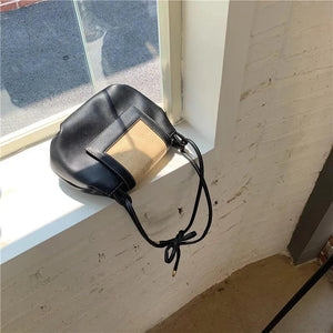 Tide Wild Western Fold Dumpling Straw Bag