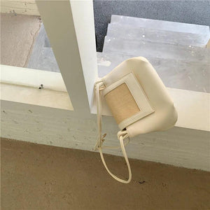 Tide Wild Western Fold Dumpling Straw Bag