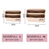 Felt Makeup Organizer Insert Bag for Handbag Travel Inner Purse