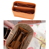 Felt Makeup Organizer Insert Bag for Handbag Travel Inner Purse